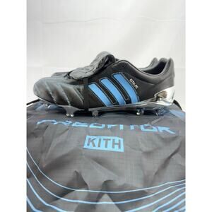 Kith × Adidas Predator Mania Mens Sz 9.5 Black Blue Silver Soccer Cleats JR5624